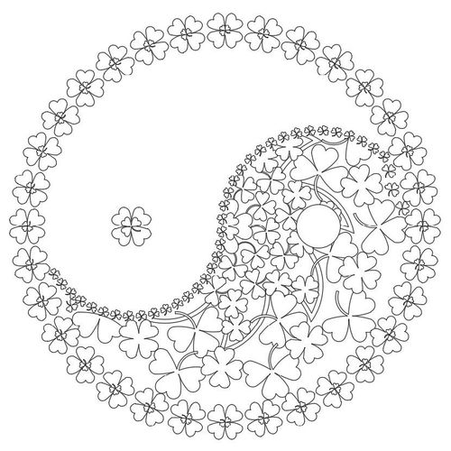 500x500 Mandala Coloring