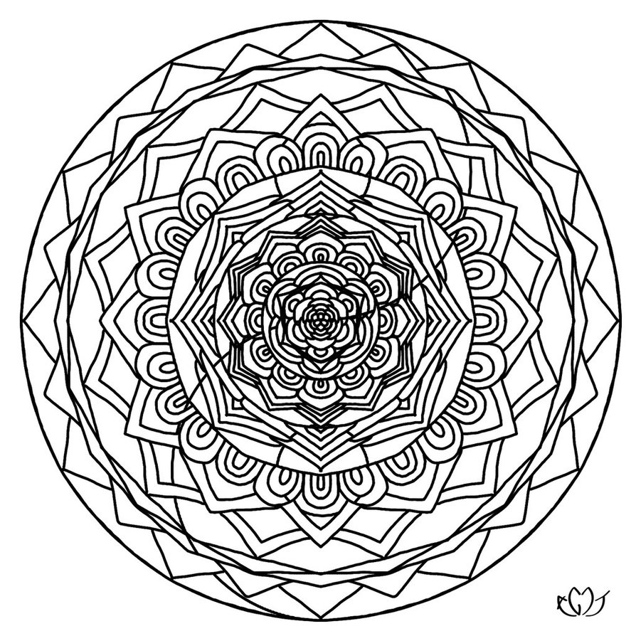 894x894 Ying Yang Mandala