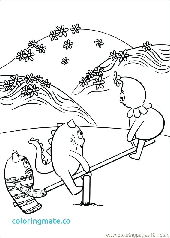 567x794 Yo Gabba Gabba Coloring Pages Games Yo Coloring Page Coloring