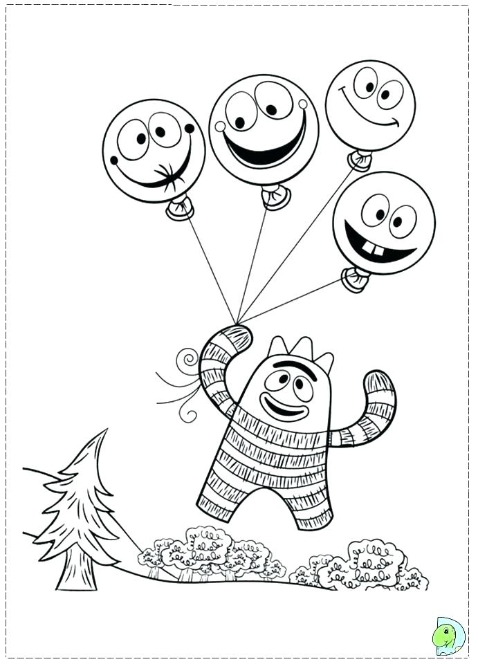 691x960 Yo Gabba Gabba Coloring Pages Epic Yo Coloring Pages Free