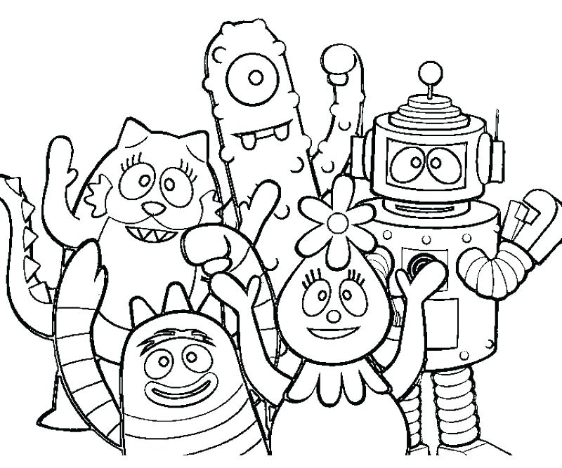 800x667 Yo Gabba Coloring Pages