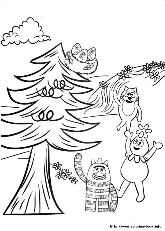 567x794 Yo Gabba Gabba! Coloring Picture Darling Daughter