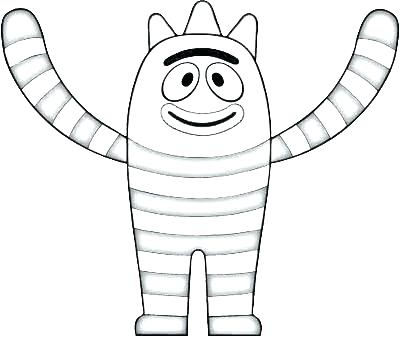 400x337 Yo Gabba Gabba Coloring Pages Printable From Yo Coloring Pages