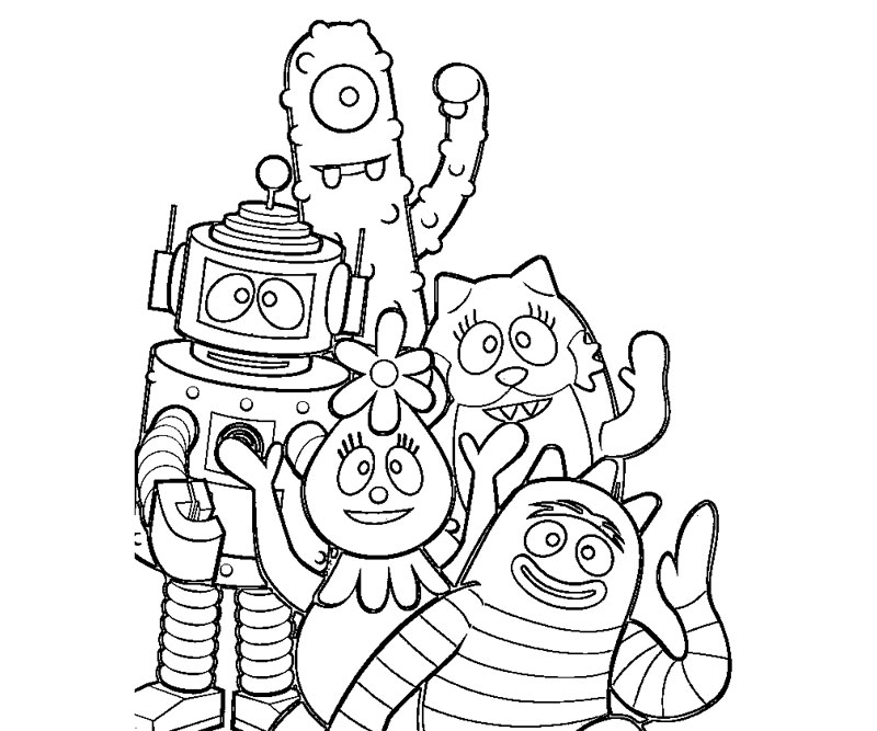800x667 Yo Gabba Gabba Printable Coloring Pages