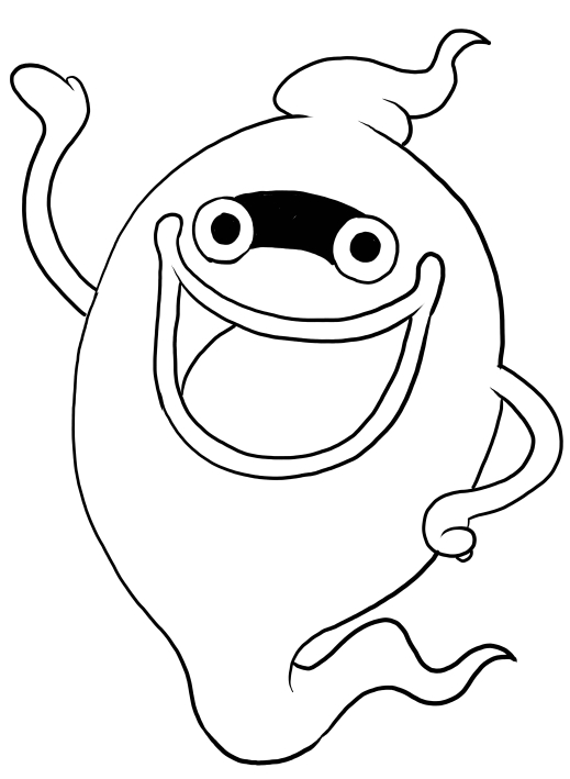 519x709 Whisper From Yo Kai Watch Coloring Pages