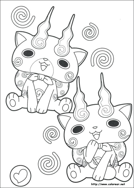 567x794 Yo Kai Watch Coloring Pages Icontent