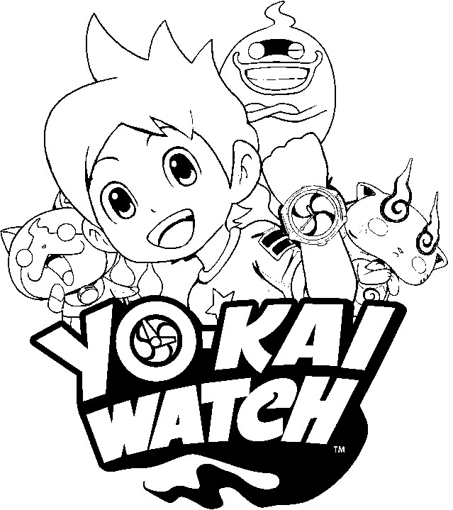 639x719 Coloring Pages Yo Kai Watch Drawing