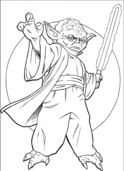 435x600 Yoda Star Wars Coloring Pages Free Enjoy Superheroes
