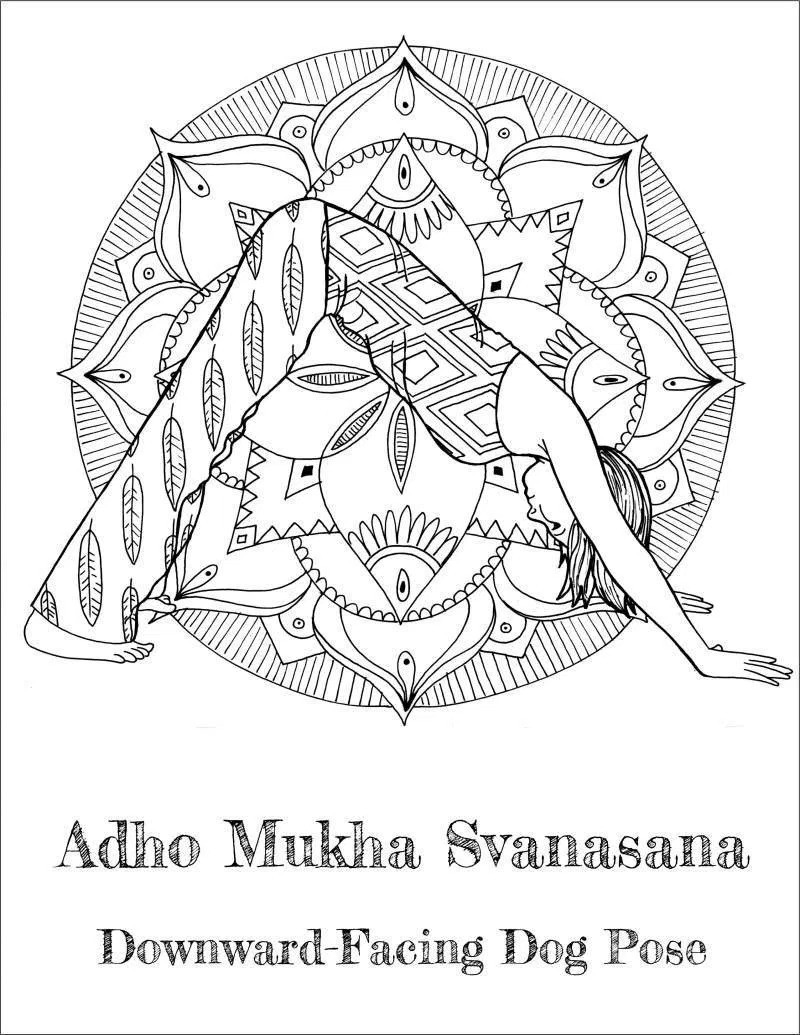 800x1035 Yoga Coloring Pages To Print Fresh