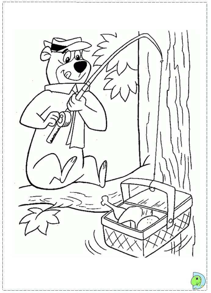 691x960 Yogi Bear Coloring Page