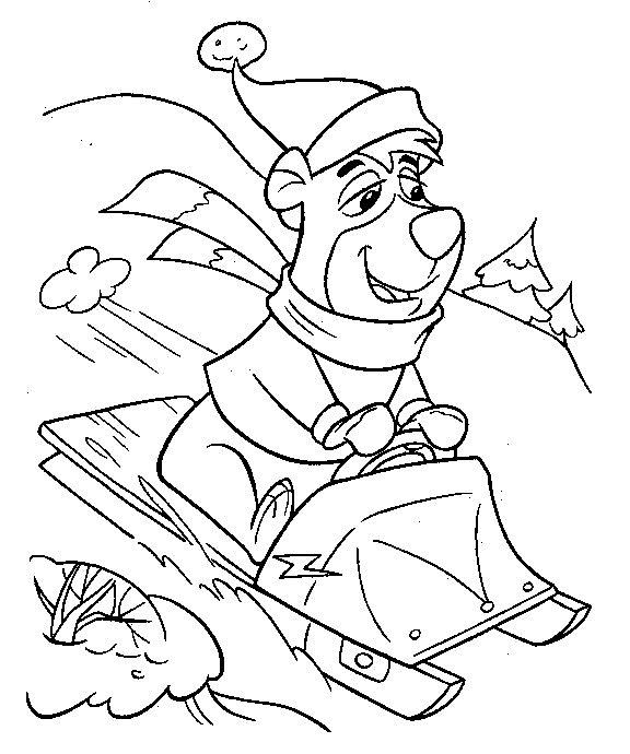 576x690 Yogi Bear Coloring Pages
