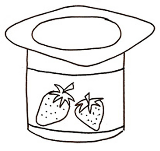 512x483 Yogurt Coloring Pages