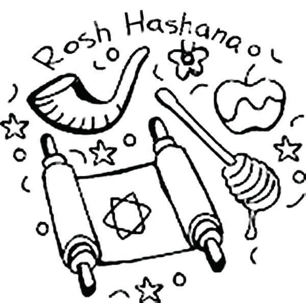 600x593 Yom Kippur Coloring Pages Holiday Coloring Page Download Print