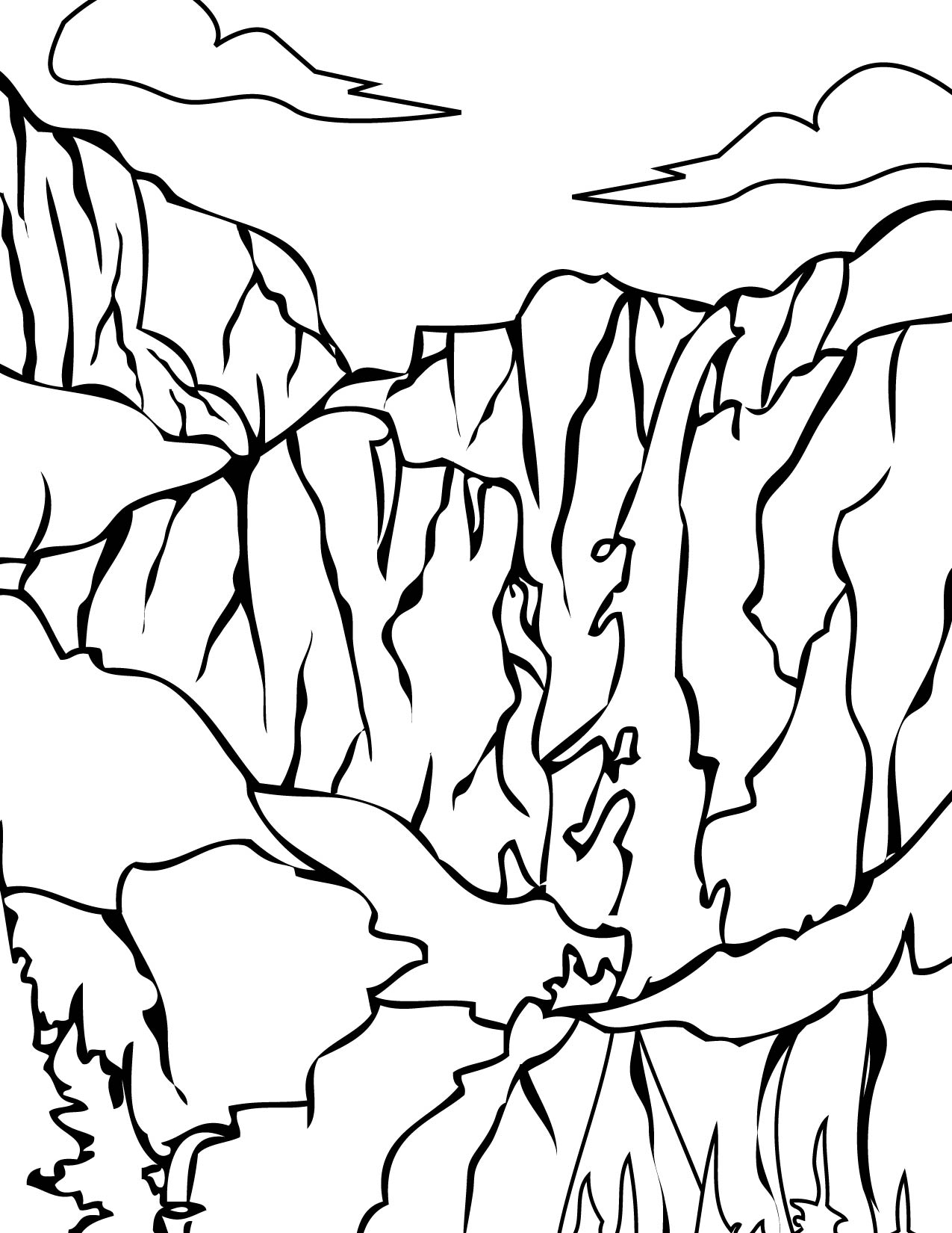 1275x1650 Yosemite Coloring Page