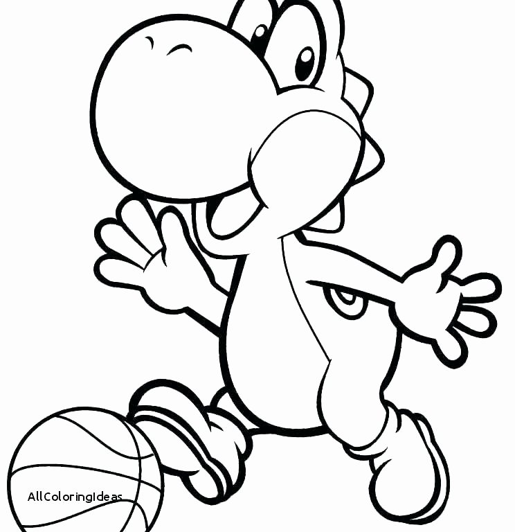 744x768 Mario And Yoshi Coloring Pages To Print Gallery Inspirational