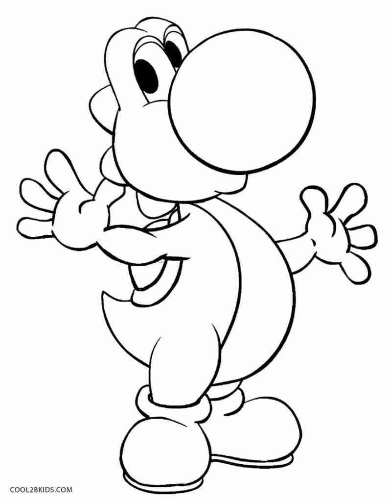 799x1024 Printable Yoshi Coloring Pages Impressive Free General Page