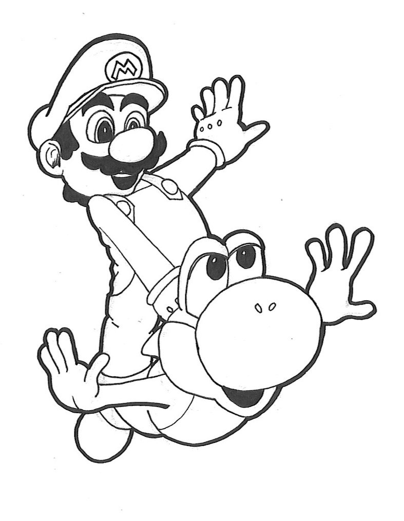 787x1015 Baby Yoshi Coloring Pages Download Coloring For Kids