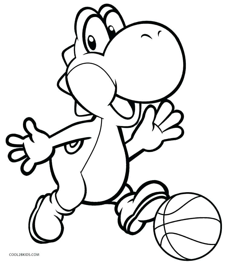 744x867 Yoshi Coloring Page Medium Size Of Coloring Page Pages