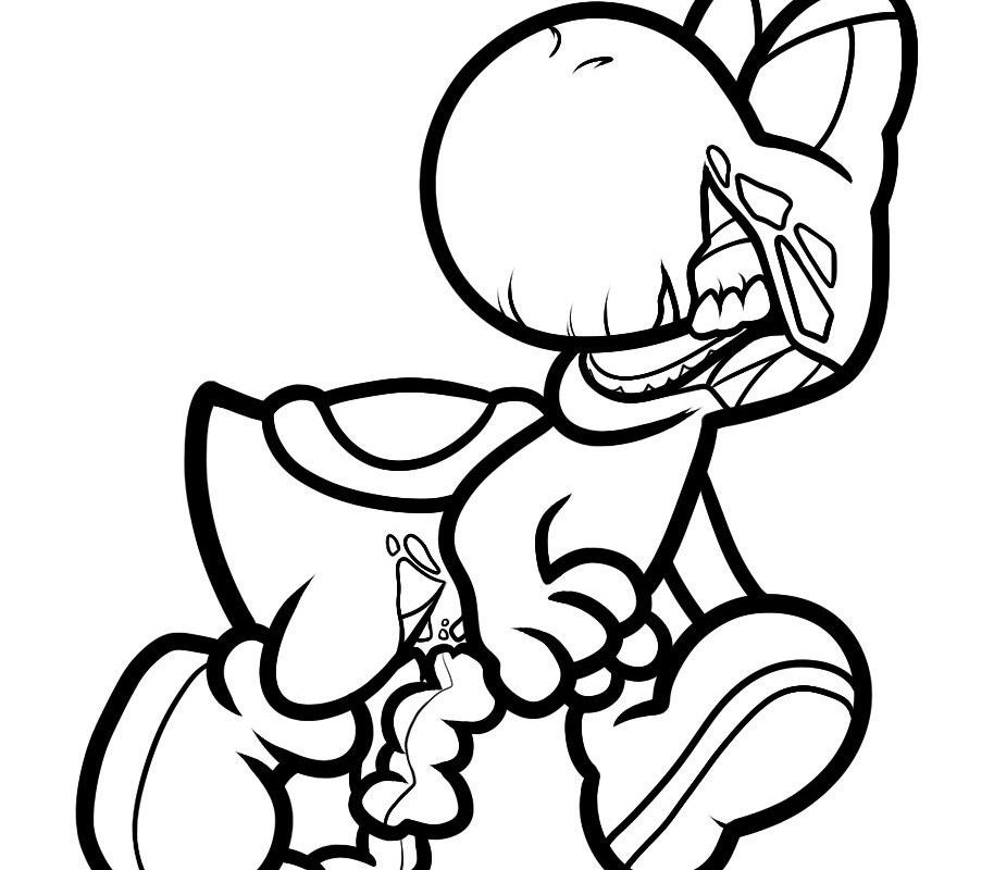 914x800 Yoshi Coloring Pages With Free To Impressive General Color