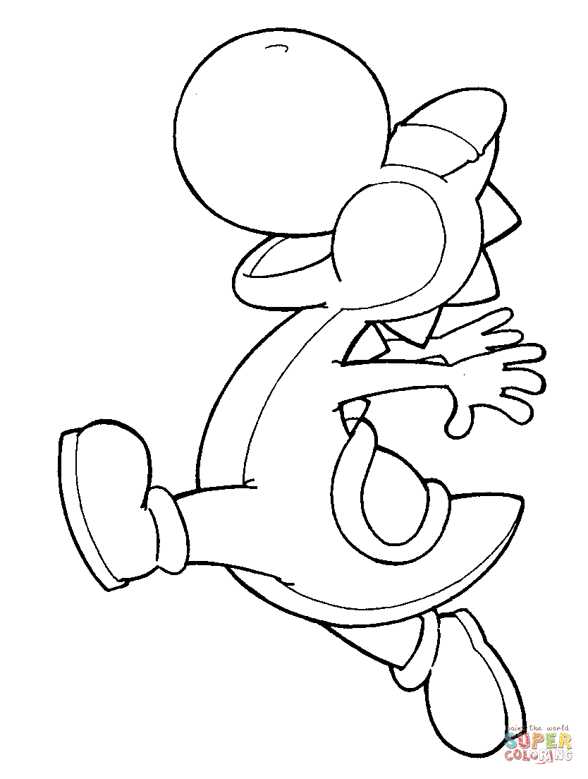 834x1104 Cute Yoshi Coloring Page Free Printable Coloring Pages Yoshi