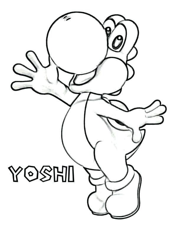 600x776 Super Coloring Pages Super Coloring Baby Yoshi Colouring Pages