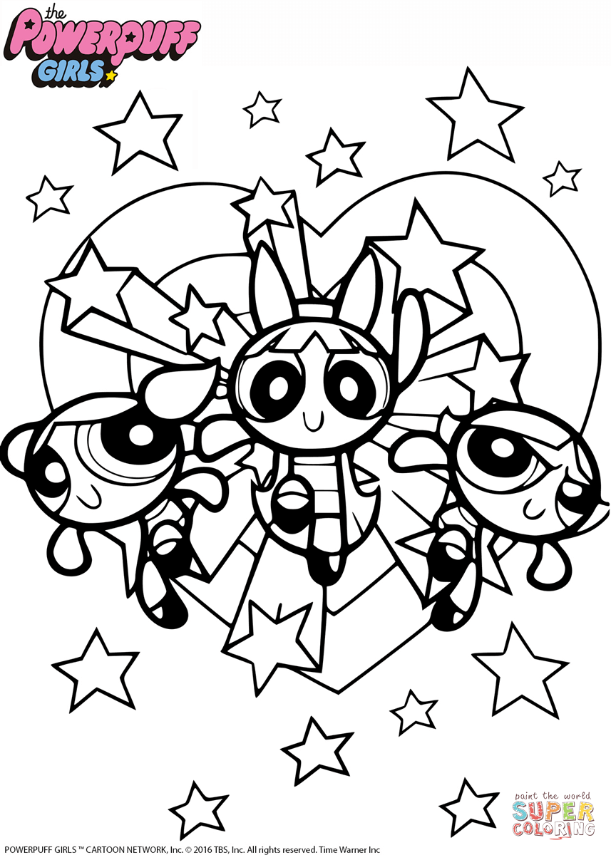 857x1200 Powerful Powerpuff Girls Coloring Sheets Special Unique Ideas