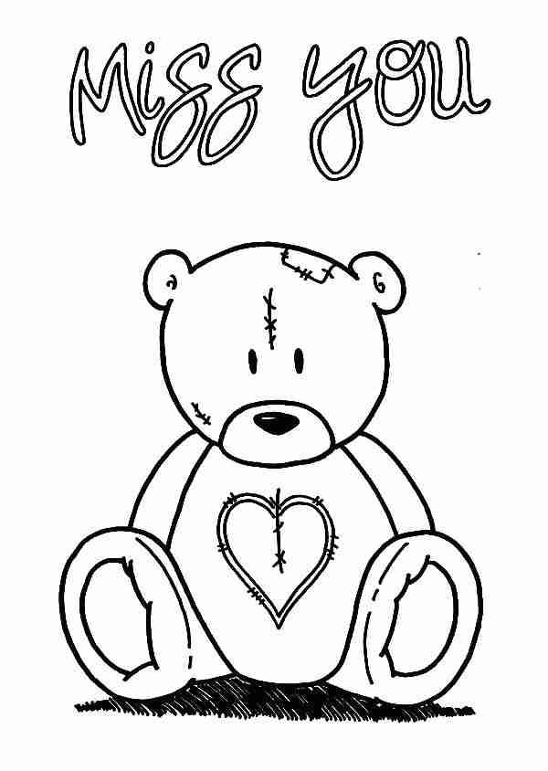 600x844 Thinking Of You Coloring Pages Svago Info Magnificent I Miss