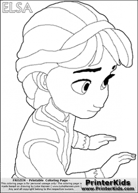 281x393 Frozen Young Elsa Coloring Pages Pictures To Pin On Just Coloring