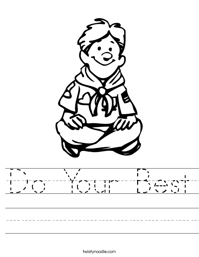 685x886 Do Your Best Worksheet