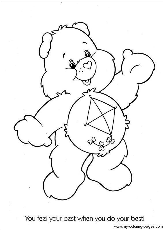 569x796 Care Bear Coloring Pages