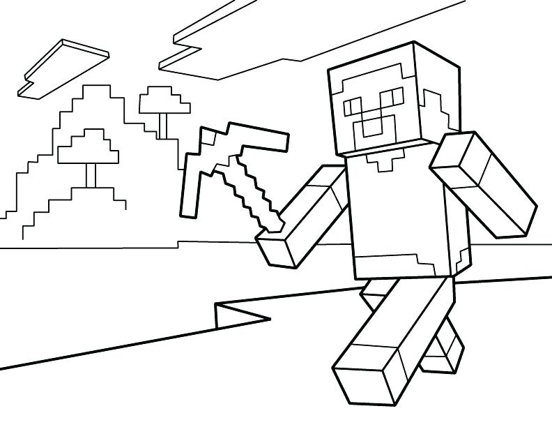 792x612 Fantastic Free Minecraft Coloring Pages Frieze