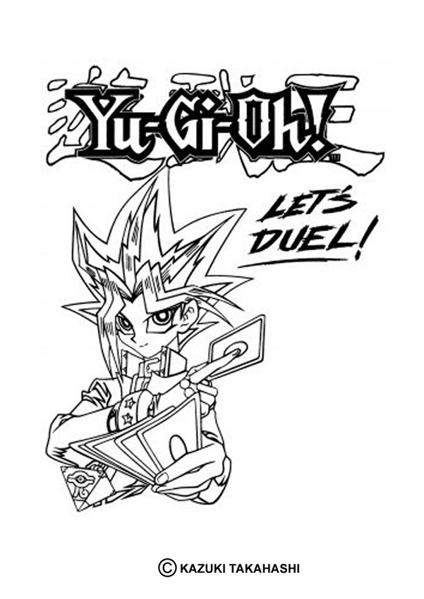 601x850 Let's Duel Yu Gi Oh Coloring Pages