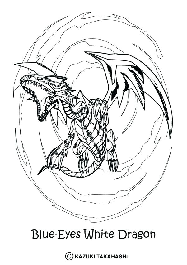 601x850 Yu Gi Oh Coloring Pages To Print White Dragon Page Coloring