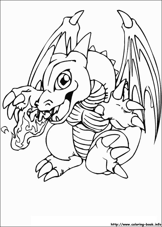 567x794 Yugioh Coloring Pages Yu Gi Oh White Dragon Gacrj