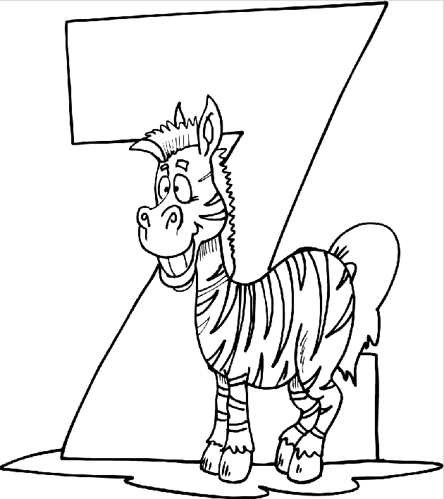 630x708 Z Coloring Page Coloring Book