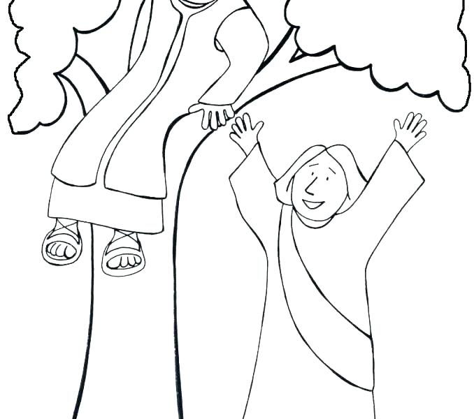 The best free Zacchaeus coloring page images. Download from 67 free ...