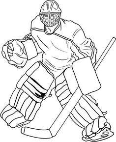236x289 Ice Hockey Goaltender Coloring Page Hockey Ain't Just A Game
