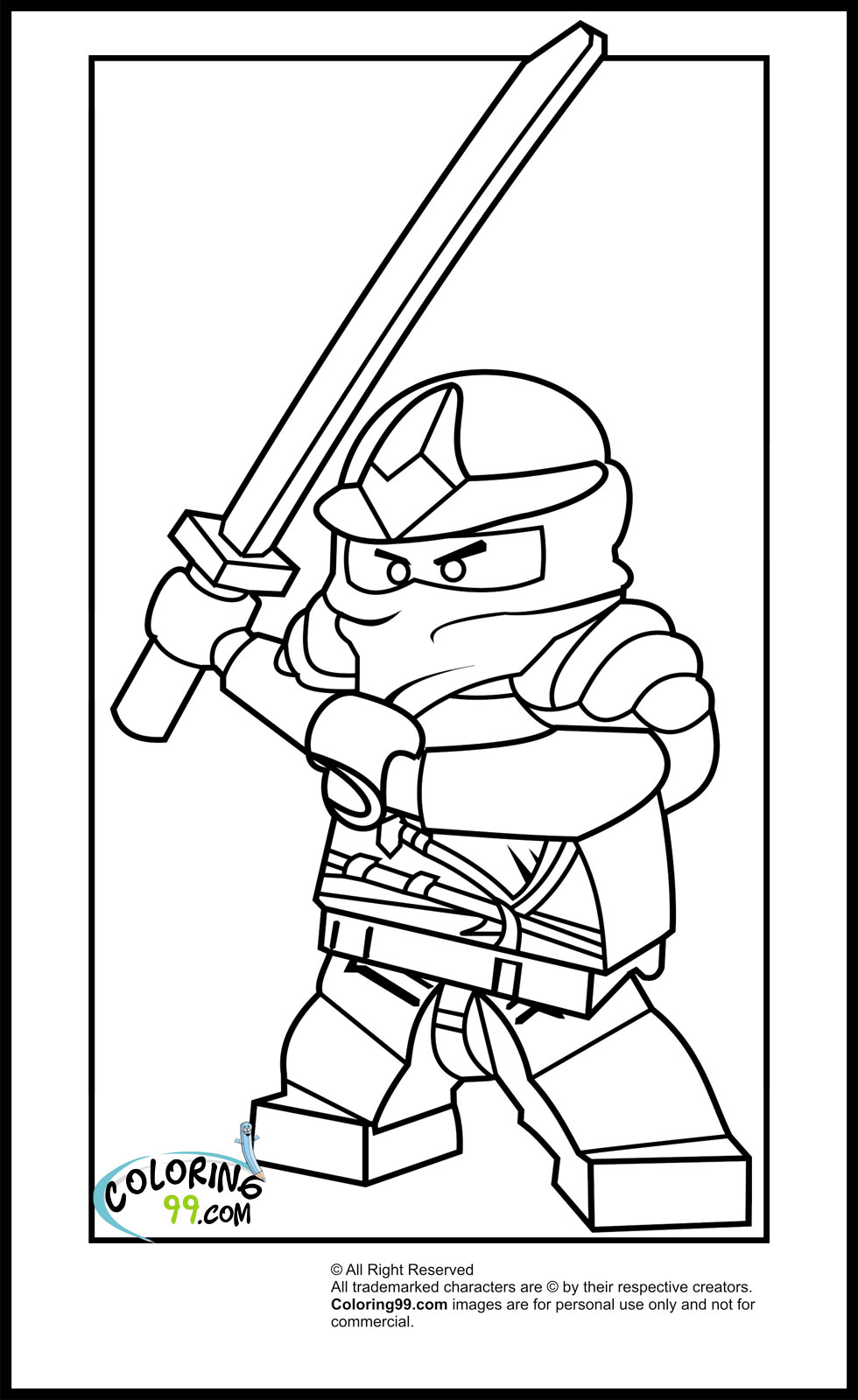 980x1600 Lego Ninjago Zane Coloring Pages Team Colors