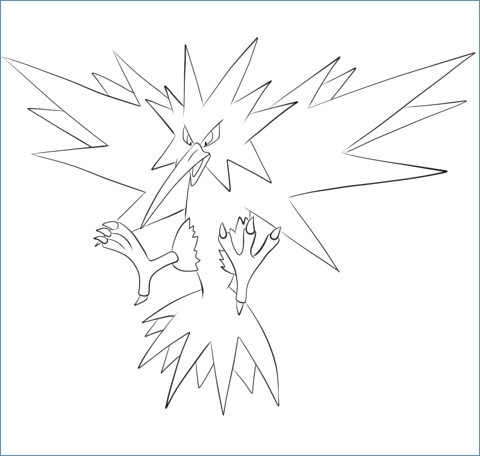 480x456 Cresselia Pokemon Coloring Page