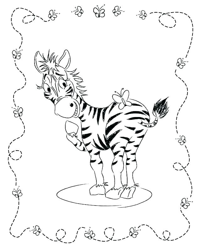 640x800 Coloring Pages Zebra Baby Zebra Coloring Pages For Kids Printable
