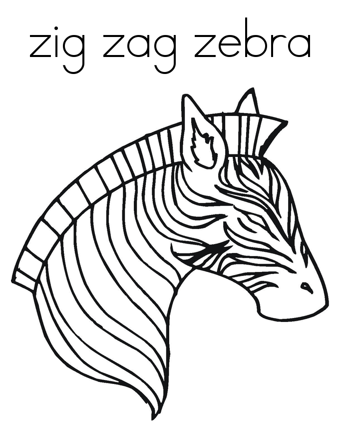 685x886 Free Printable Zebra Coloring Pages For Kids Zebra Face