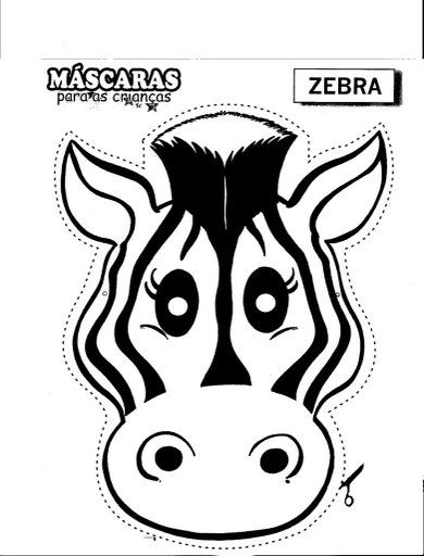 390x512 Zebra Mask Free Coloring Pages Girl Scout Daisies Cheers