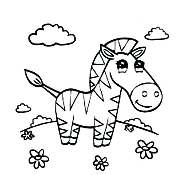 600x564 Coloring Pages To Print And Coloring Page Cartoon Zebra Free