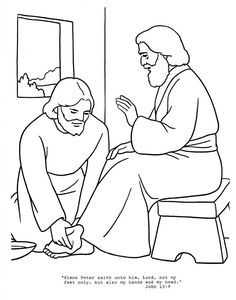 236x300 Interesting Decoration Jesus Washes The Disciples Feet Coloring