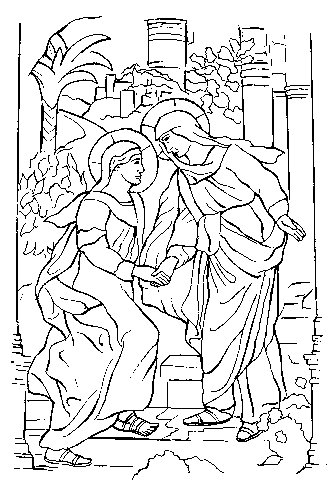 329x497 Mary And Elizabeth Coloring Pages
