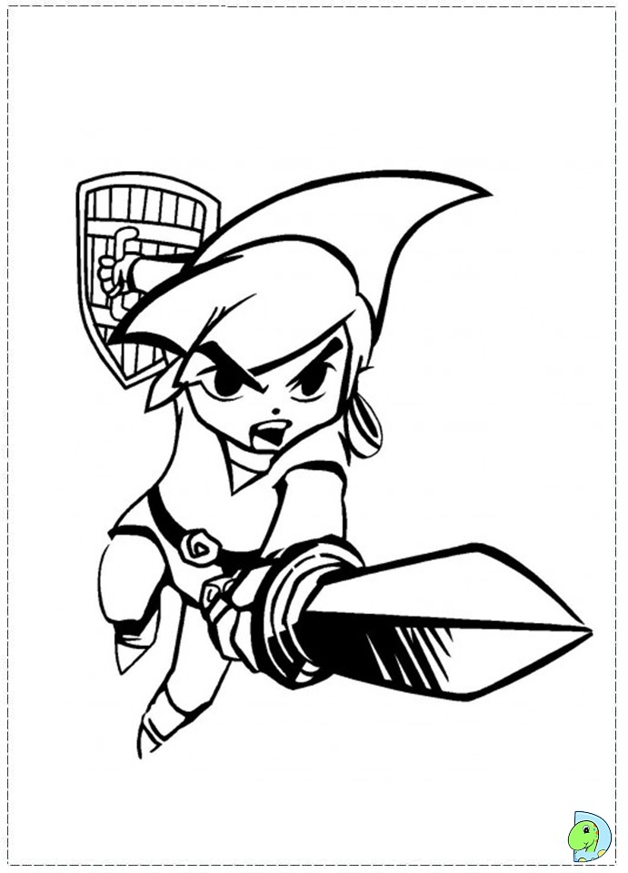 691x960 Zelda Coloring Pages