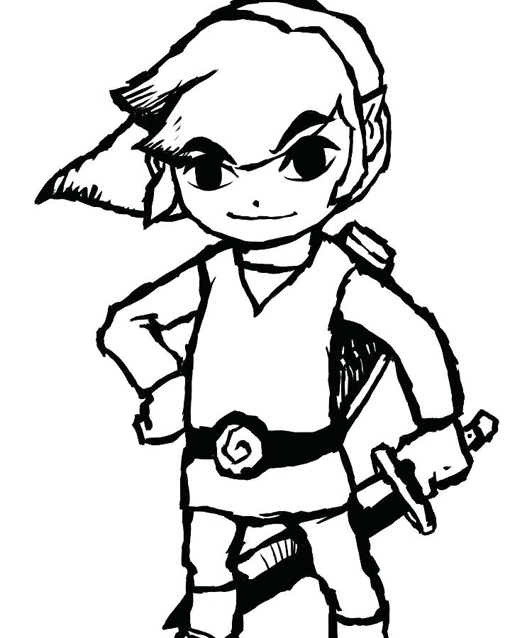 750x900 Zelda Coloring Pages