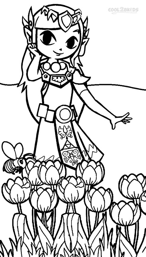 482x850 Printable Zelda Coloring Pages For Kids