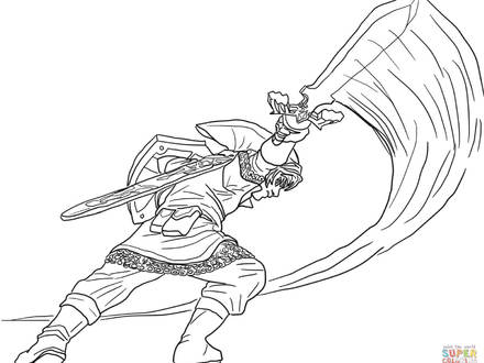 440x330 Free Do Zelda And Link Coloring Pages, Link Coloring Pages