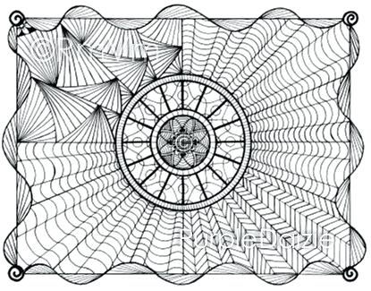 415x325 Printable Color Page Digital Coloring Pages Three Zen Doodle